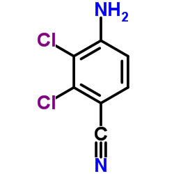 2,3-二氯-4-氨基苯腈结构式