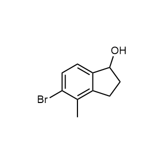 5-Bromo-4-methyl-indan-1-ol Structure