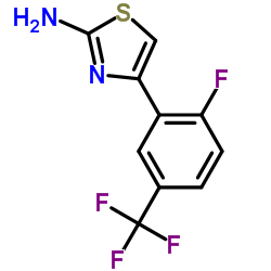 4-(2-FLUORO-5-TRIFLUOROMETHYL-PHENYL)-THIAZOL-2-YLAMINE结构式