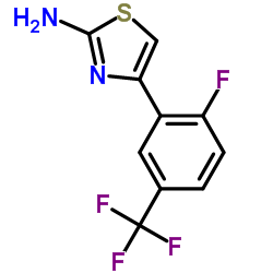 4-(2-FLUORO-5-TRIFLUOROMETHYL-PHENYL)-THIAZOL-2-YLAMINE structure