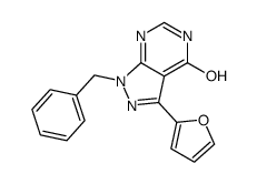 1-benzyl-3-(furan-2-yl)-4-hydroxypyrazolo[3,4-d]pyrimidine Structure