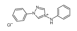 N,1-diphenyl-1,2,4-triazol-4-ium-4-amine,chloride结构式