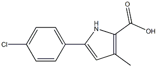 5-(4-chlorophenyl)-3-methyl-1H-pyrrole-2-carboxylic acid结构式