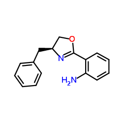 2-[(4S)-4-Benzyl-4,5-dihydro-1,3-oxazol-2-yl]aniline结构式