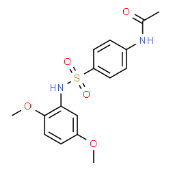 4'-(2,5-Dimethoxyphenylsulfamoyl)acetanilide结构式