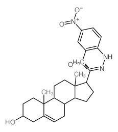 Pregn-5-en-20-one,3-hydroxy-, (2,4-dinitrophenyl)hydrazone, (3b)- (9CI) picture