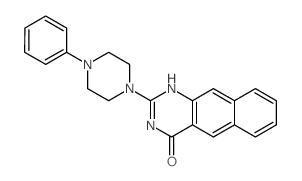 2-(4-phenylpiperazin-1-yl)-1H-benzo[g]quinazolin-4-one Structure