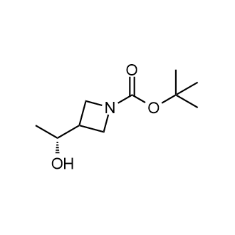 tert-Butyl (R)-3-(1-hydroxyethyl)azetidine-1-carboxylate Structure