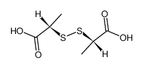 (S)-2-((S)-1-Carboxy-ethyldisulfanyl)-propionic acid Structure