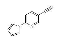 6-(1H-吡咯-1-基)-3-吡啶甲腈结构式