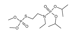 Phosphorothioic acid S-[2-[diisopropoxyphosphinyl(ethyl)amino]ethyl]O,O-dimethyl ester Structure
