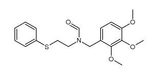 N-(2,3,4-trimethoxybenzyl)-N-[2-(phenylsulfanyl)ethyl]formamide Structure