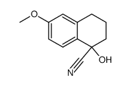 1-Cyano-1-hydroxy-6-methoxytetralon Structure