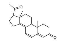 9β,10α-Pregna-4,6,8(14)-triene-3,20-dione structure