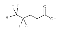 5-Bromo-4-chloro-4,5,5-trifluoropentanoic acid Structure