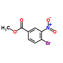4-溴-3-硝基苯甲酸甲酯结构式