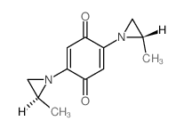 2,5-Cyclohexadiene-1,4-dione,2,5-bis(2-methyl-1-aziridinyl)-, [S-(R*,R*)]- (9CI)结构式