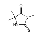 3,5,5-trimethyl-4-oxoimidazolidine-2-thione结构式