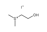 2-Hydroxyethyldimethylsulfoniumiodid Structure