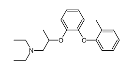 N,N-Diethyl-2-[o-(o-tolyloxy)phenoxy]propylamine结构式