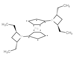 (s)-1-[(1r)-2-(diphenylphosphino)ferrocenyl]ethyldi-tert-butylphosphine Structure