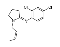 1-[(E)-but-2-enyl]-N-(2,4-dichlorophenyl)pyrrolidin-2-imine Structure