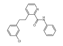 N-phenyl-3-[2-(3-chlorophenyl)ethyl]-2-pyridine carboxamide structure