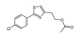 2-[2-(4-chlorophenyl)-1,3-thiazol-4-yl]ethyl acetate结构式