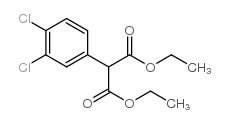 (3,4-二氯苯基)丙二酸二乙酯结构式