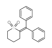 2H-Thiopyran,2-(diphenylmethylene)tetrahydro-, 1,1-dioxide Structure