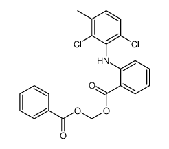 benzoyloxymethyl 2-(2,6-dichloro-3-methylanilino)benzoate Structure
