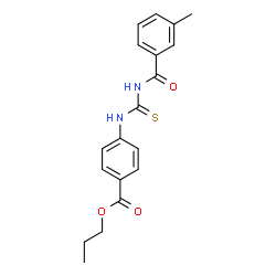 propyl 4-({[(3-methylbenzoyl)amino]carbonothioyl}amino)benzoate Structure