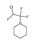 1-(2-chloro-1,1,2-trifluoro-ethyl)-piperidine结构式