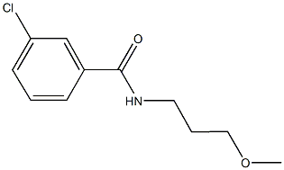 3-chloro-N-(3-methoxypropyl)benzamide Structure