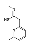N-methyl-2-(6-methylpyridin-2-yl)ethanethioamide结构式