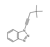 1-(4,4-dimethyl-1-pentynyl)-1H-1,2,3-benzotriazole结构式