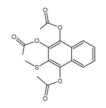 1,2,4-Triacetoxy-3-methylthionaphtalin结构式