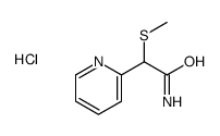 2-methylsulfanyl-2-pyridin-2-ylacetamide,hydrochloride Structure