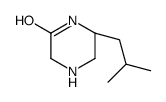 Piperazinone, 6-(2-methylpropyl)-, (6R)- (9CI) structure