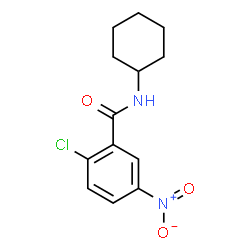 2-Chloro-N-cyclohexyl-5-nitrobenzamide结构式