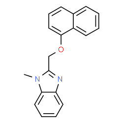 1-methyl-2-((naphthalen-1-yloxy)methyl)-1H-benzo[d]imidazole structure