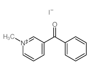 Pyridinium,3-benzoyl-1-methyl-, iodide (1:1) structure