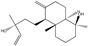 (13R)-19-Norlabda-8(17),14-diene-4β,13-diol结构式