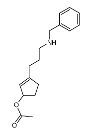 3-(3-(benzylamino)propyl)cyclopent-2-en-1-yl acetate结构式
