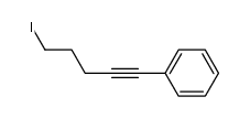 (5-iodopent-1-yn-1-yl)benzene结构式