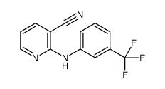 2-[3-(trifluoromethyl)anilino]pyridine-3-carbonitrile结构式