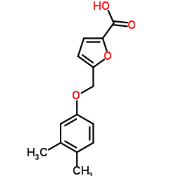 5-(3,4-DIMETHYL-PHENOXYMETHYL)-FURAN-2-CARBOXYLIC ACID结构式