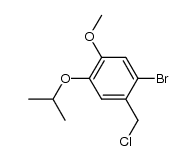 1-bromo-2-(chloromethyl)-5-methoxy-4-(1-methylethoxy)benzene结构式