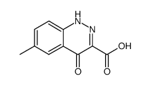6-methyl-4-oxo-1,4-dihydro-cinnoline-3-carboxylic acid Structure