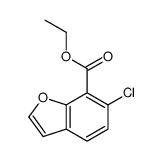 6-氯苯并呋喃-7-羧酸乙酯结构式